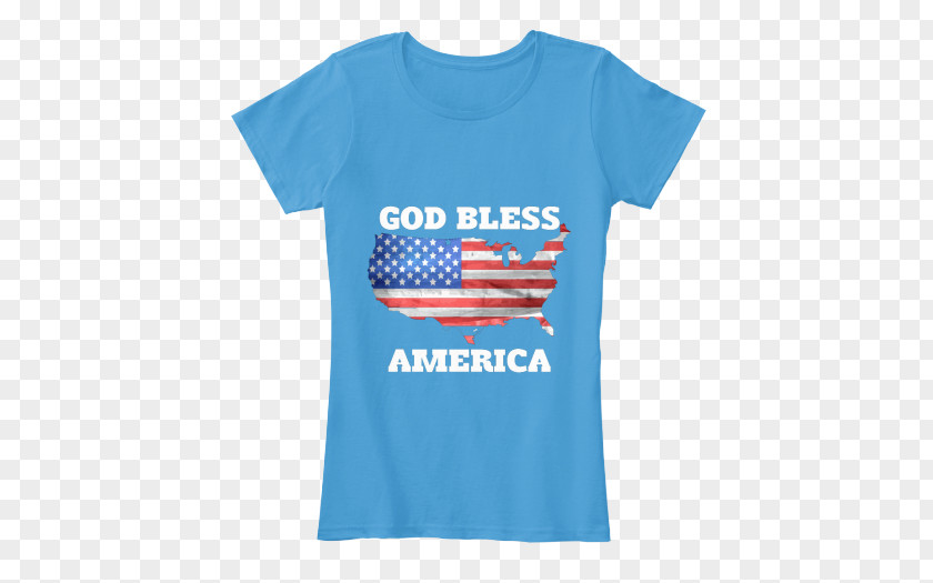 God Bless T-shirt Flag Of The United States Independence Day PNG
