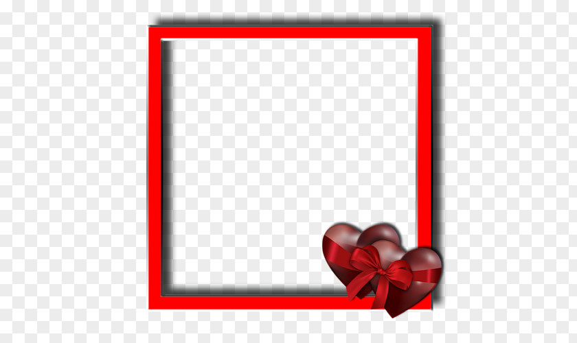 Heart Picture Frames Red Clip Art PNG