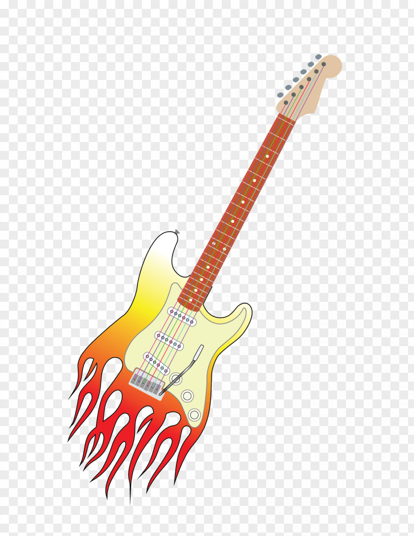 Vector Guitar Template Download Fender Stratocaster Electric Pick PNG