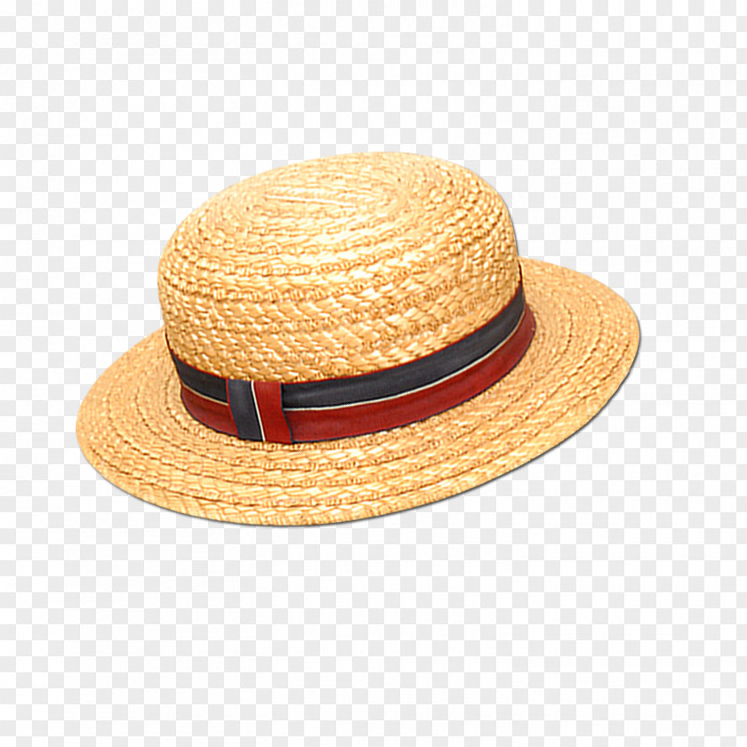 Woven Straw Hat Basket PNG