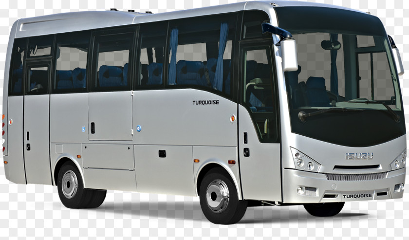 Bus Isuzu Turquoise Motors Ltd. Elf PNG