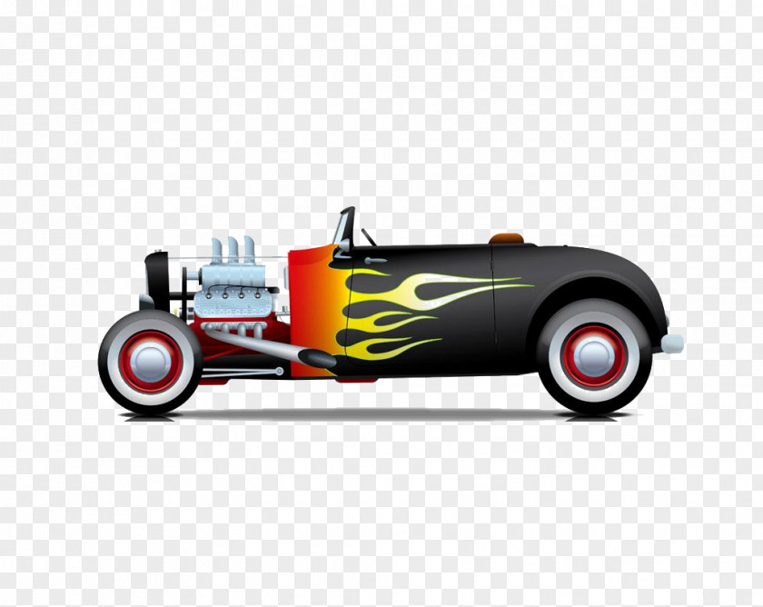 Cool Classic Car Material Free To Pull Sports Hot Rod Illustration PNG
