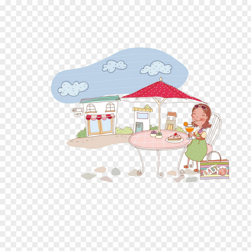 Eating Snack Image Illustration Design Mother PNG