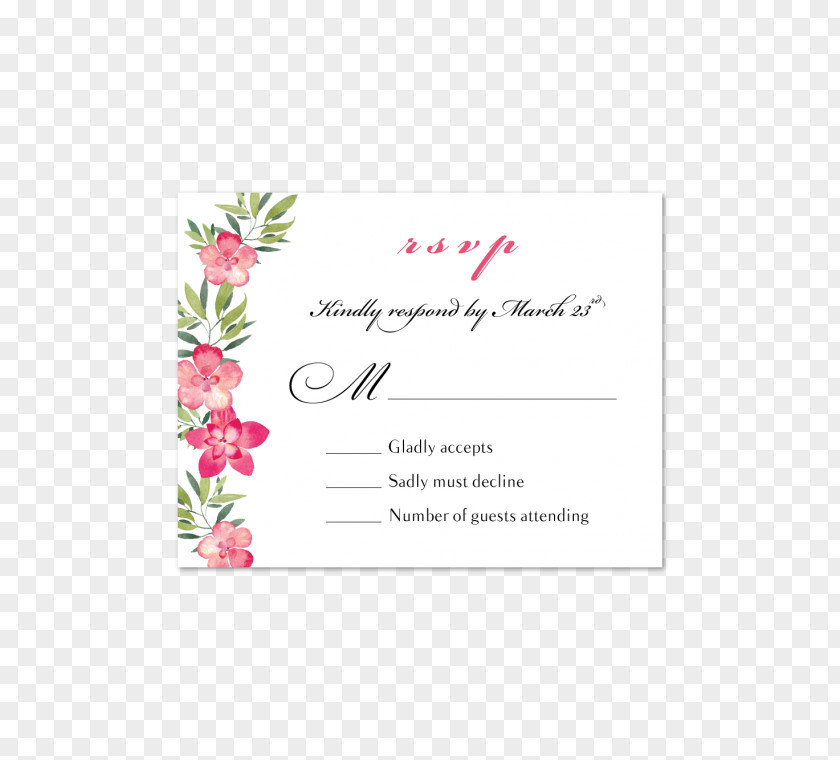 Enveloper Front Wedding Invitation Floral Design Petal Cut Flowers PNG