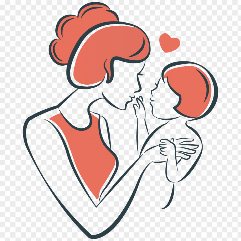 Maternal And Child Illustration Mother PNG