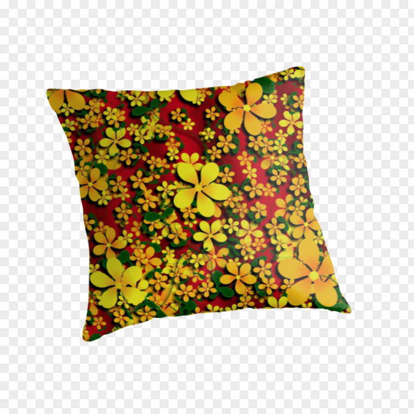 Pillow Yellow Throw Pillows Cushion Red PNG