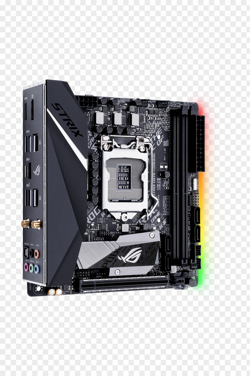 Intel Asus Rog Strix Gaming LGA 1151 Mini-ITX Motherboard PNG