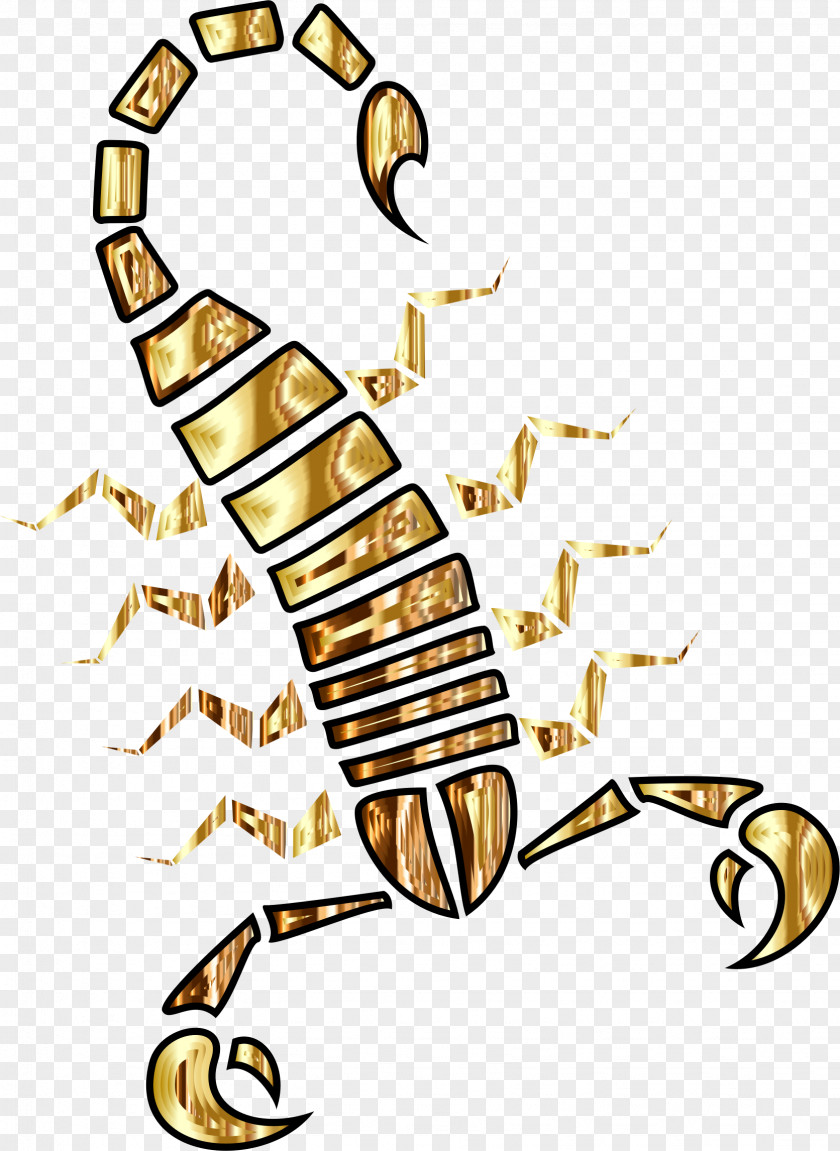Scorpion Arachnid Color Clip Art PNG