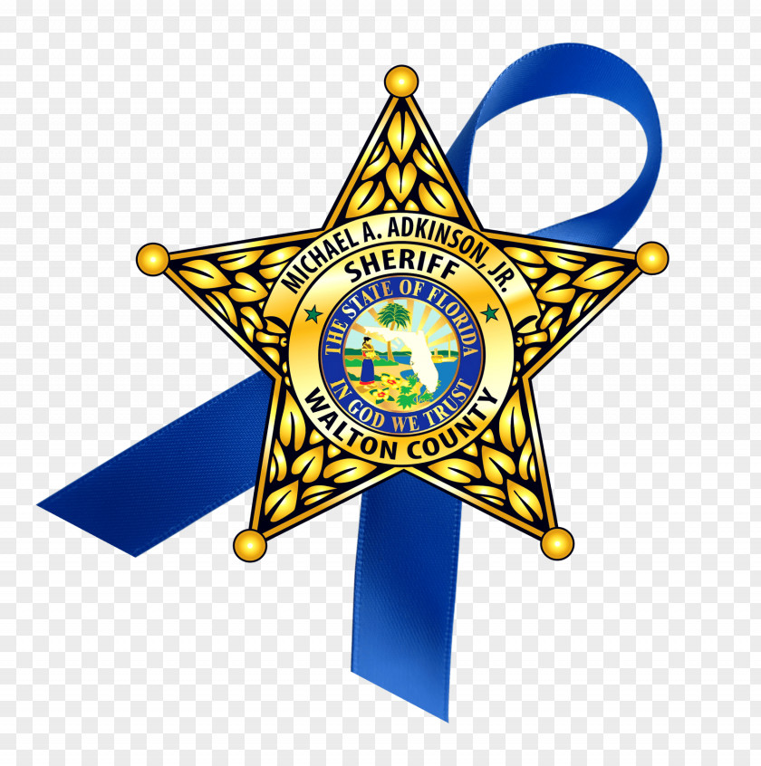Sheriff Walton County Sheriff's Office Florida Sheriffs Association Department Of Health Badge PNG