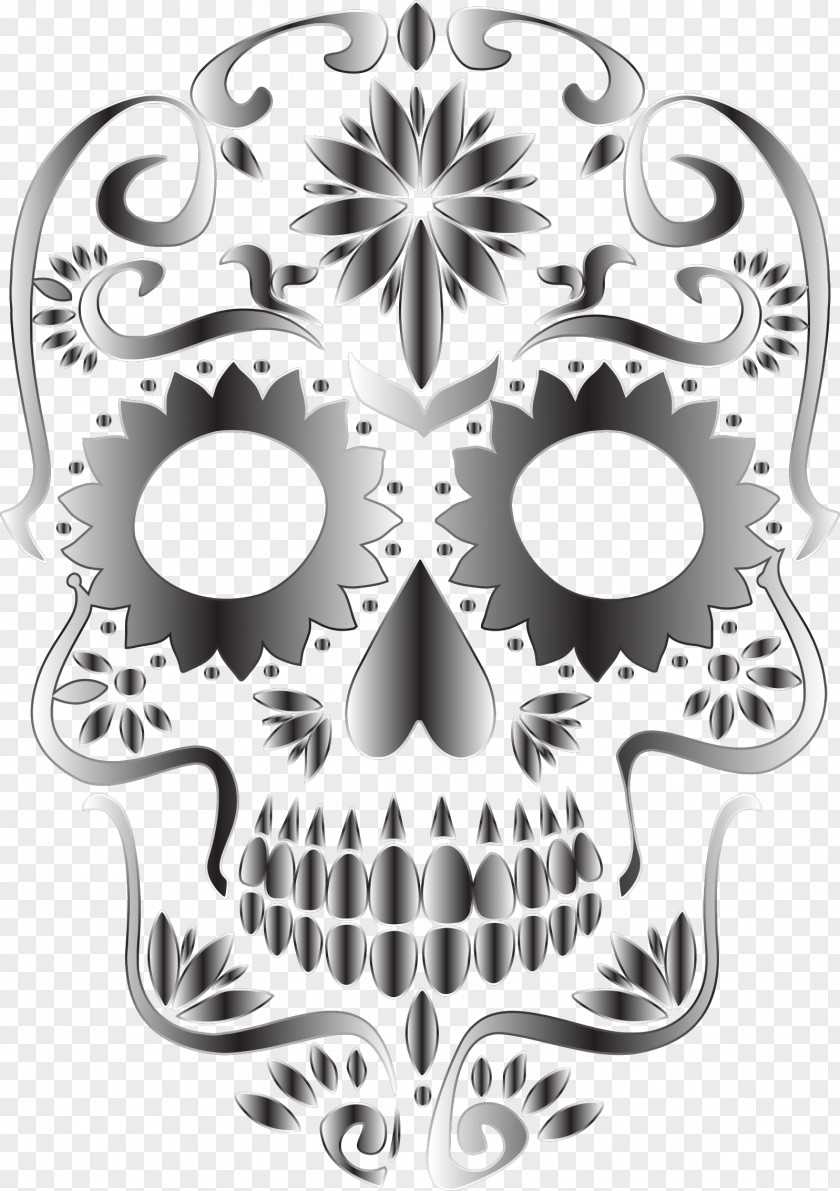 Skull Silhouette Cliparts Calavera Day Of The Dead Clip Art PNG