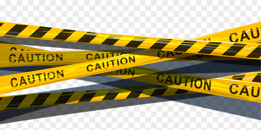 Yellow Police Tape Poster PNG