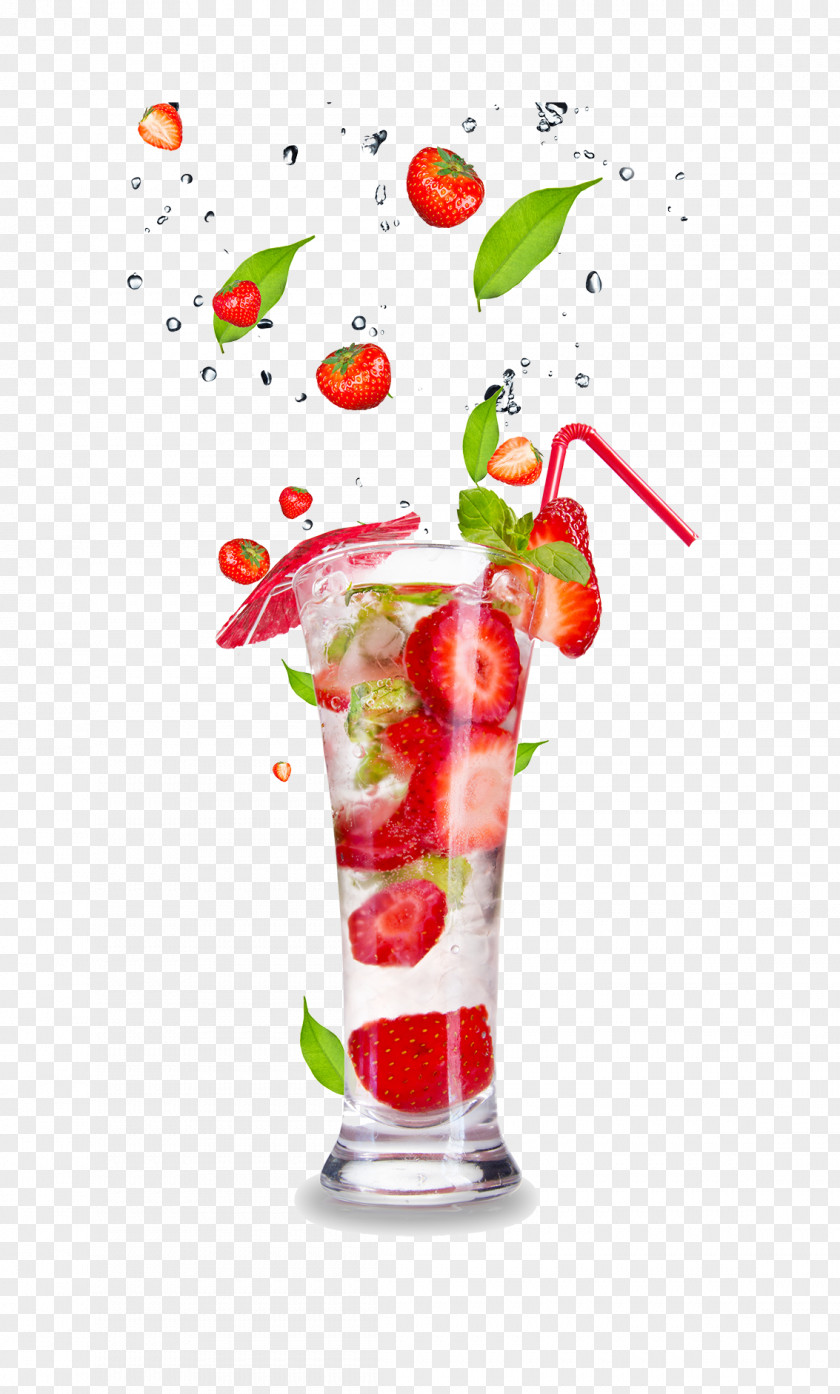 Drinks Cocktail Mojito Orange Juice Berry PNG
