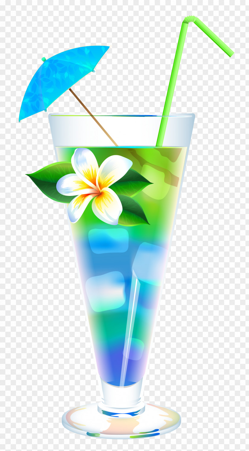 Exotic Summer Cocktail Clipart Image Cosmopolitan Martini Blue Lagoon Tequila Sunrise PNG
