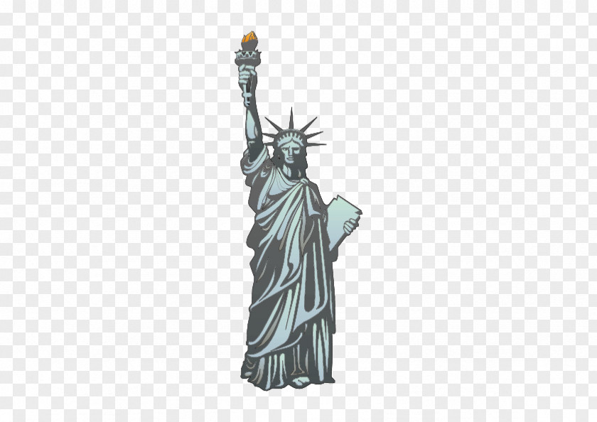 Hand-painted Statue Of Liberty Torch PNG