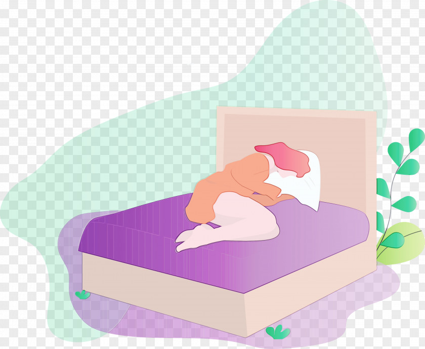 Pink Furniture Infant Bed PNG