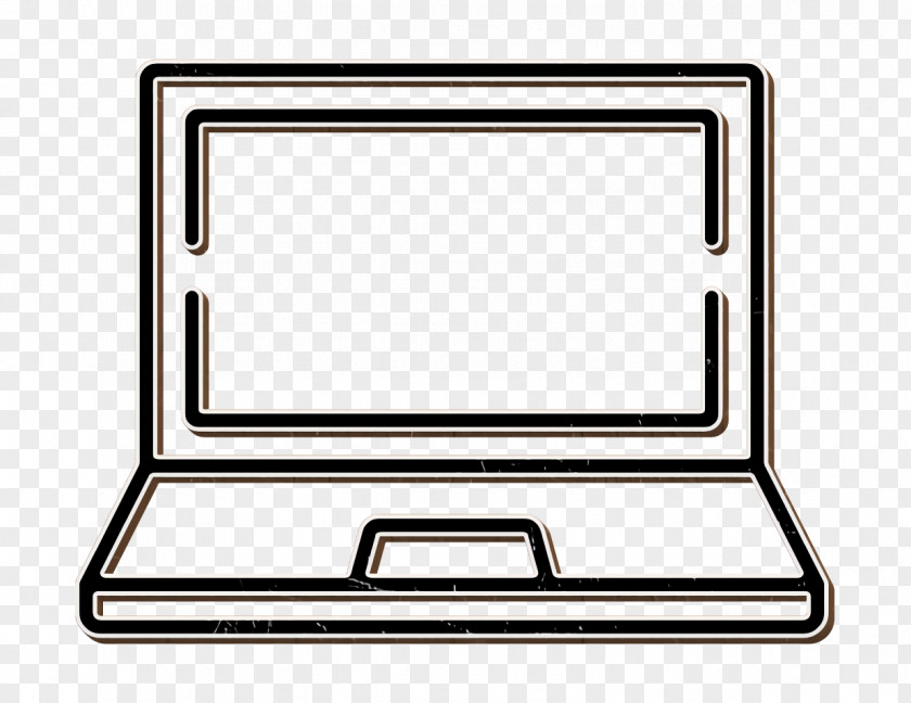 Rectangle Laptop Icon Computer Components PNG