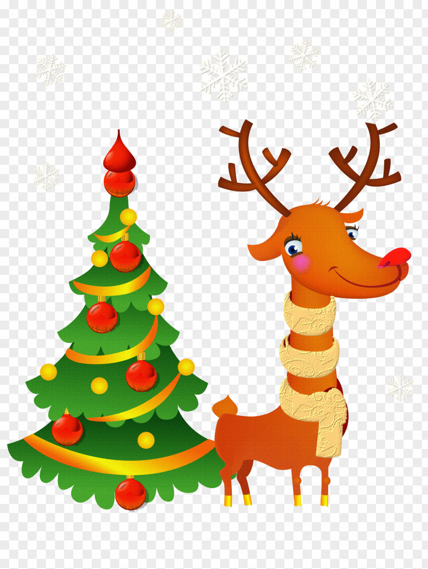Santa Claus Christmas Day Tree Vector Graphics Card PNG
