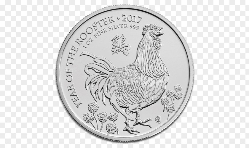 2017 Year Of The Rooster Royal Mint Perth Lunar Series Bullion Coin PNG