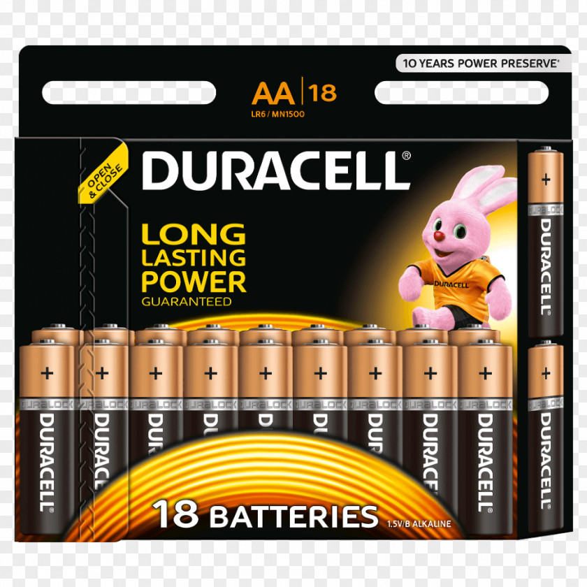 AAA Battery Duracell Electric Alkaline PNG