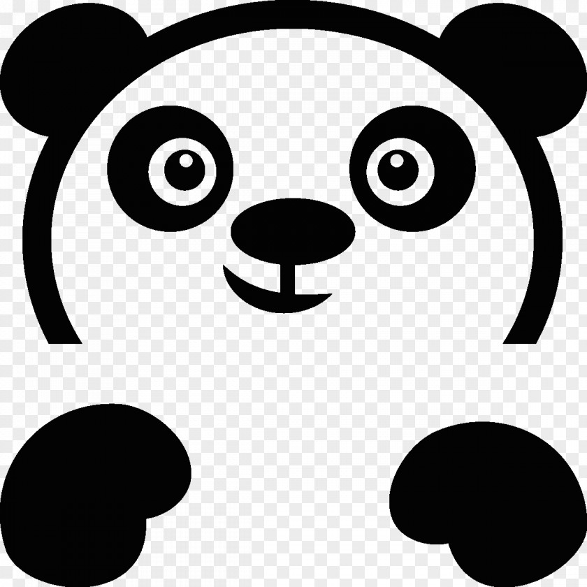 Bear Sticker Electrical Switches Giant Panda Text PNG