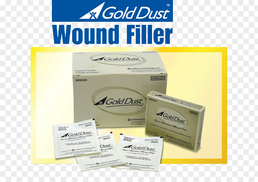Gold Dust Wound Dressing Exudate Gel PNG