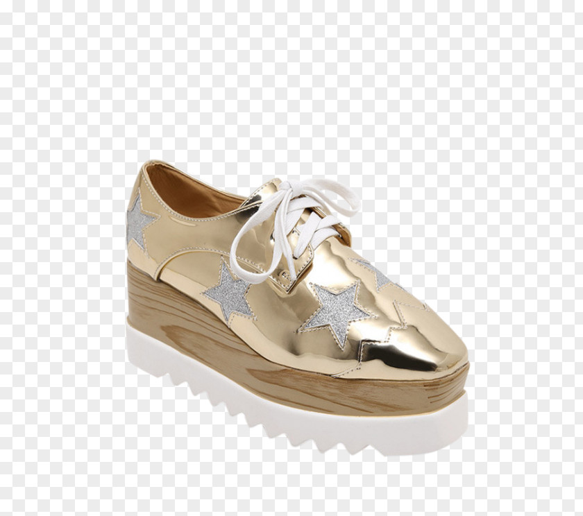 Golden Shoe Wedge Sneakers Platform Court PNG