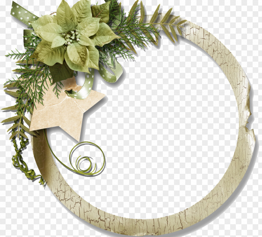 Green Garland Picture Frame Photography PNG