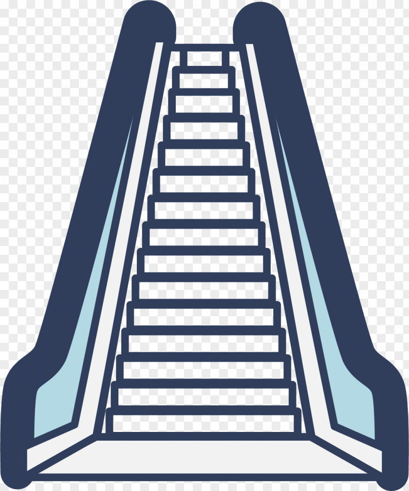Cartoon Vector Escalator Stairs Elevator PNG