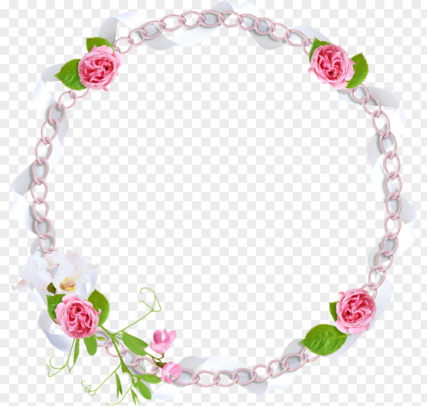 Floral Wreath Flower Picture Frames PNG