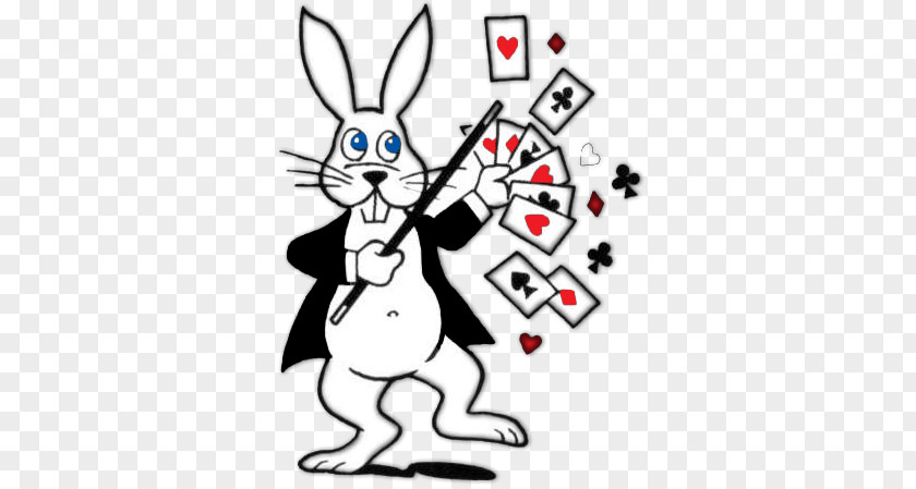 Rabbit Illusionist Magician Clip Art PNG