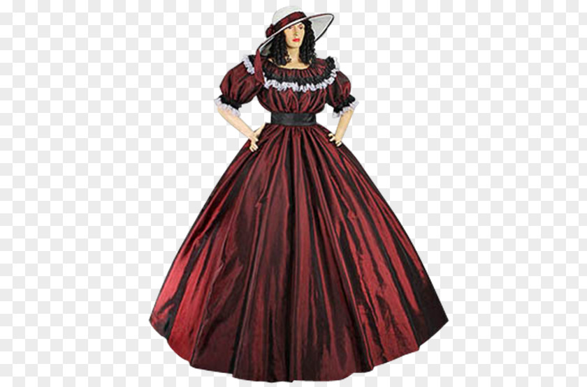 Renaissance Gown Robe American Civil War Dress Clothing PNG