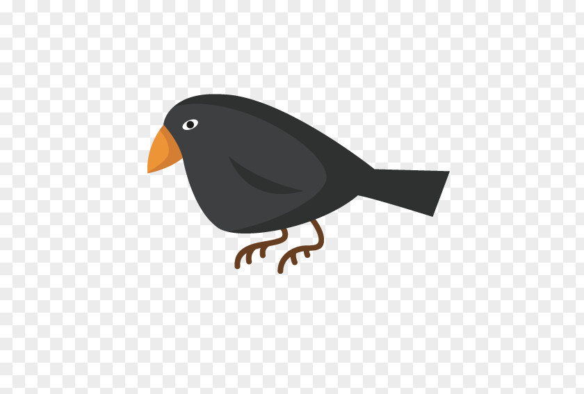 Cartoon Bird Crows Eating Crow PNG