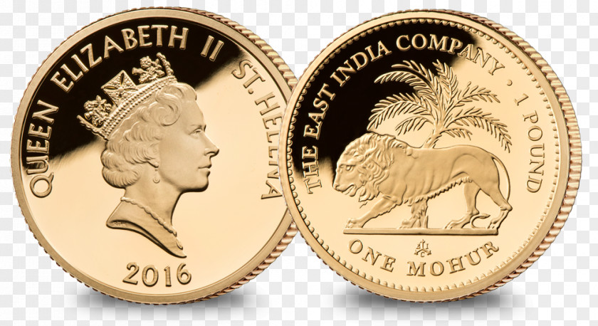 Coin Mohur Gold Proof Coinage PNG