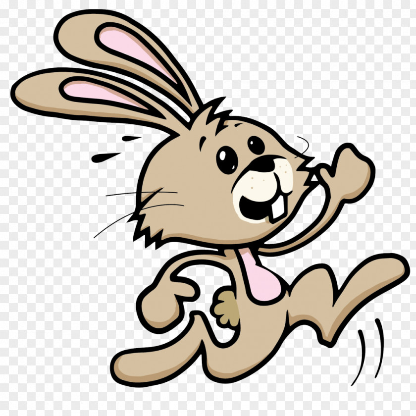 Rabbit Gibibit Running Clip Art PNG