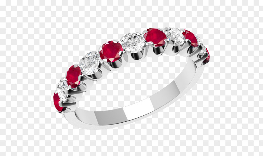 Ruby Wedding Ring Engagement Eternity PNG