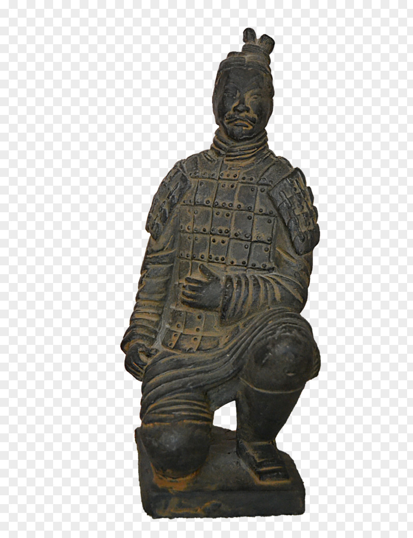 Statue Top View Terracotta Army Organist PNG
