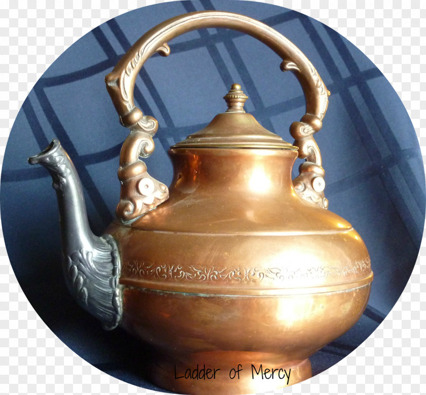Kettle Teapot Pottery 01504 Copper PNG