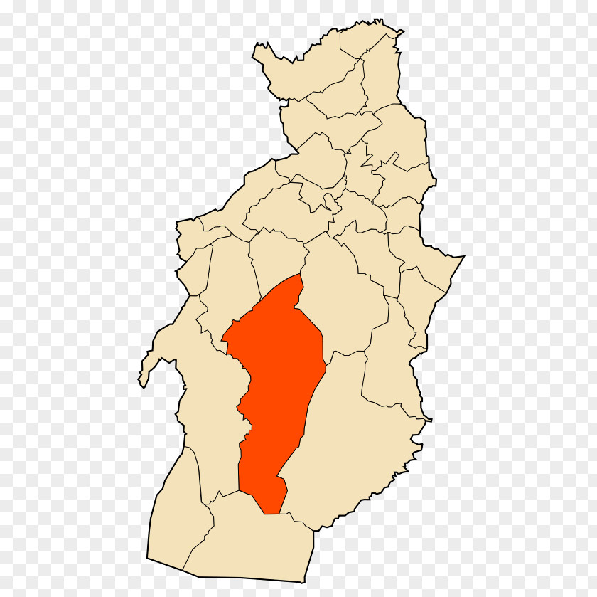 Map Tébessa District El Kouif Bir Ater Tlidjene PNG