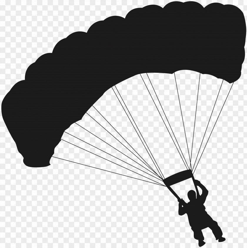 Parachute Airplane Parachuting Extreme Sport PNG