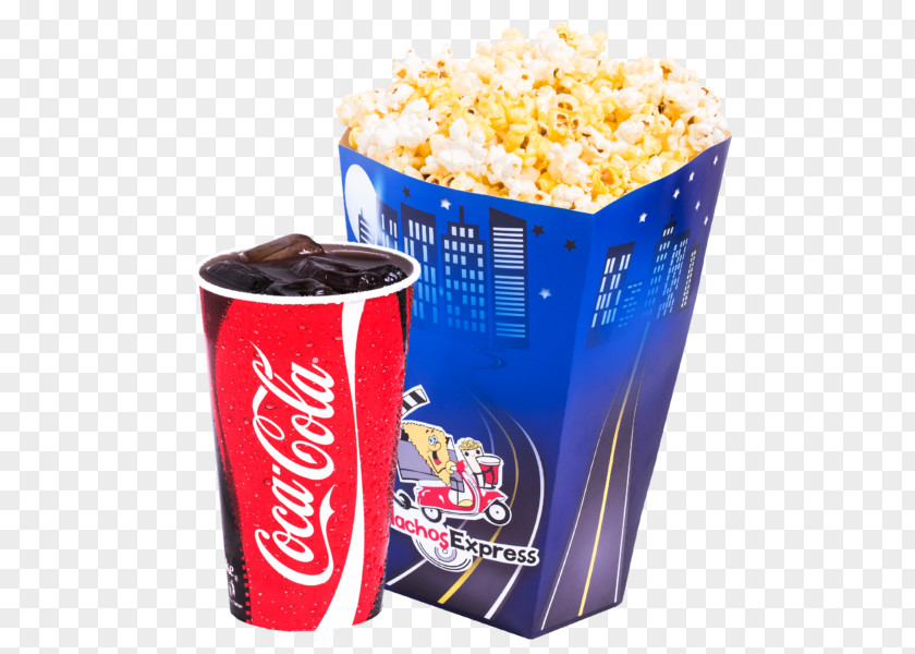 Popcorn Fizzy Drinks Coca-Cola Fanta PNG