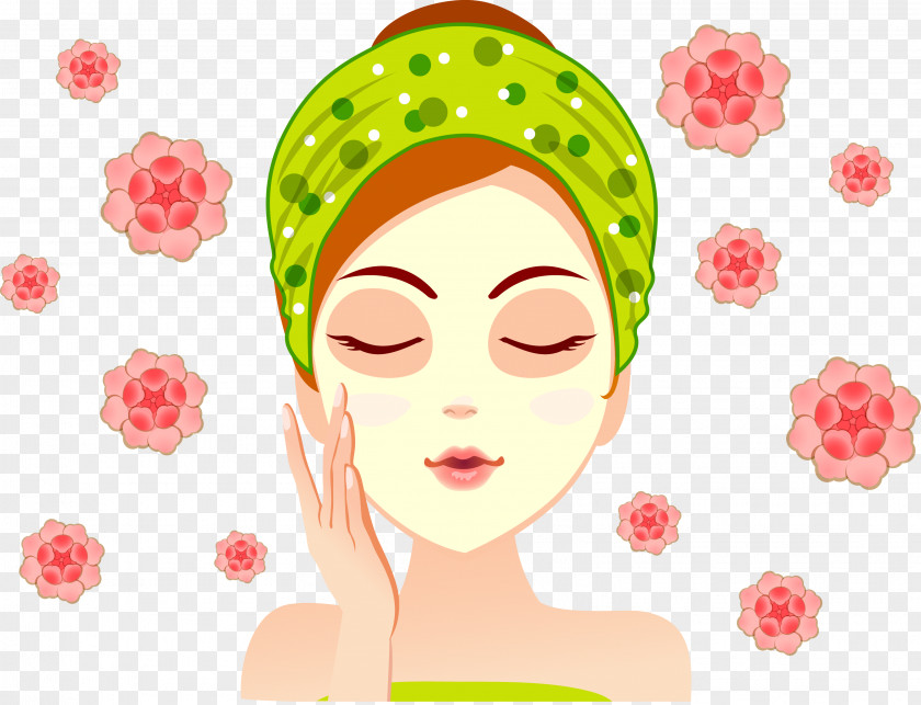 Apply Beauty Rose Mask Facial Skin Care PNG