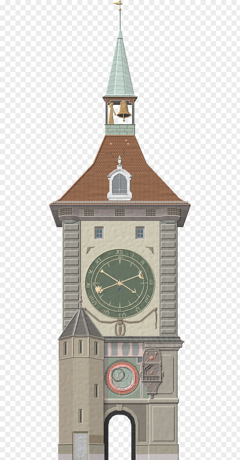 Clock Tower Bell Steeple Middle Ages PNG