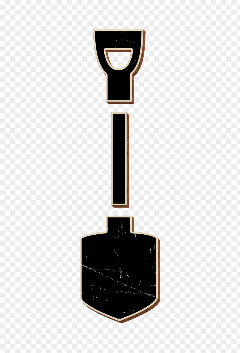Shovel Agriculture Equipment Tool In Vertical Position Icon Building Trade PNG