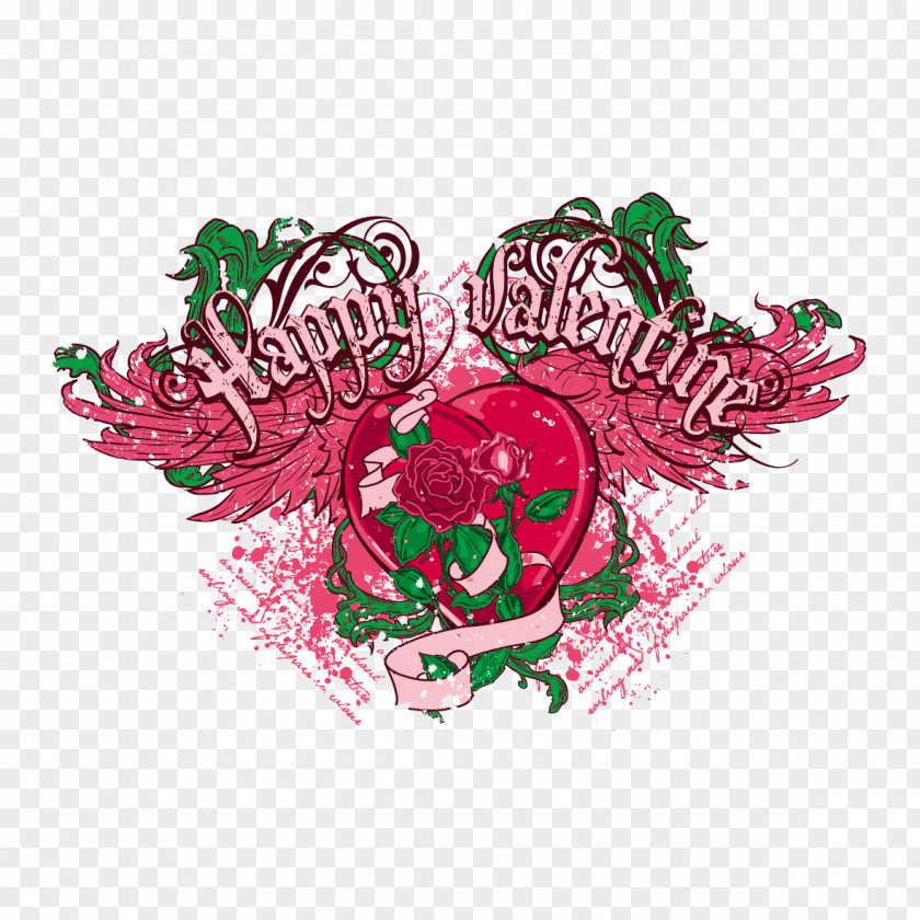 Creative Wings Euclidean Vector Rose Valentines Day Clip Art PNG