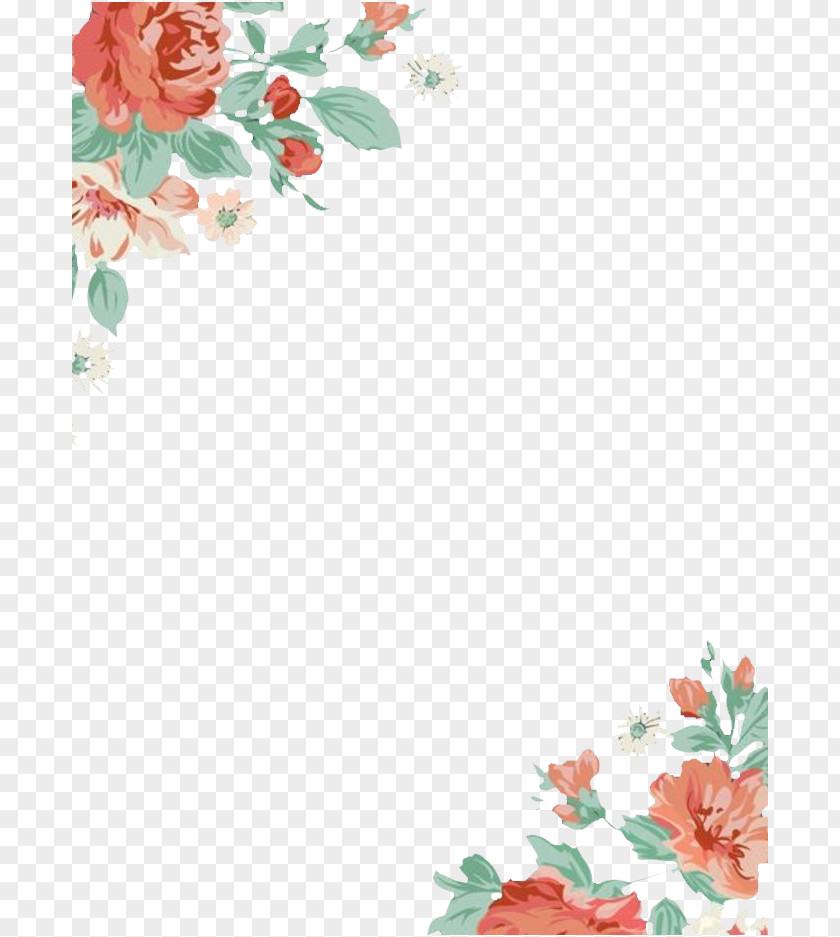 Dark Flower Garden Roses Illustration PNG