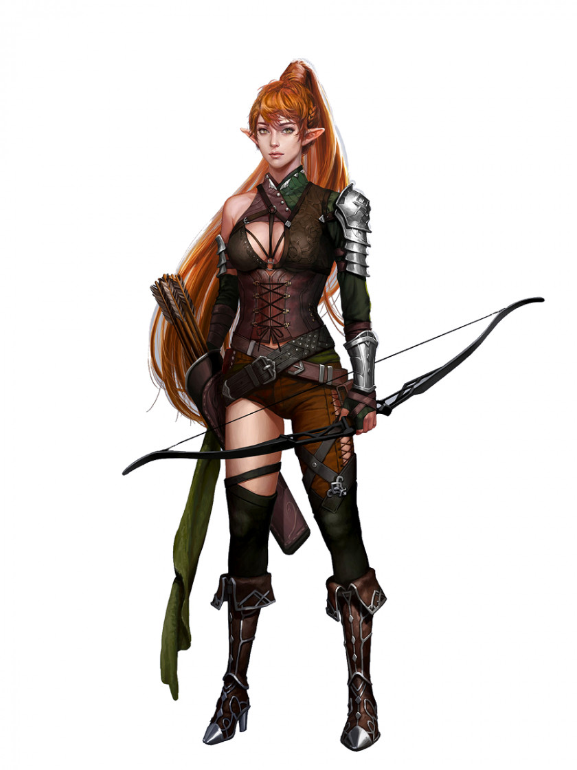 Elf Dungeons & Dragons Pathfinder Roleplaying Game Concept Art Character PNG