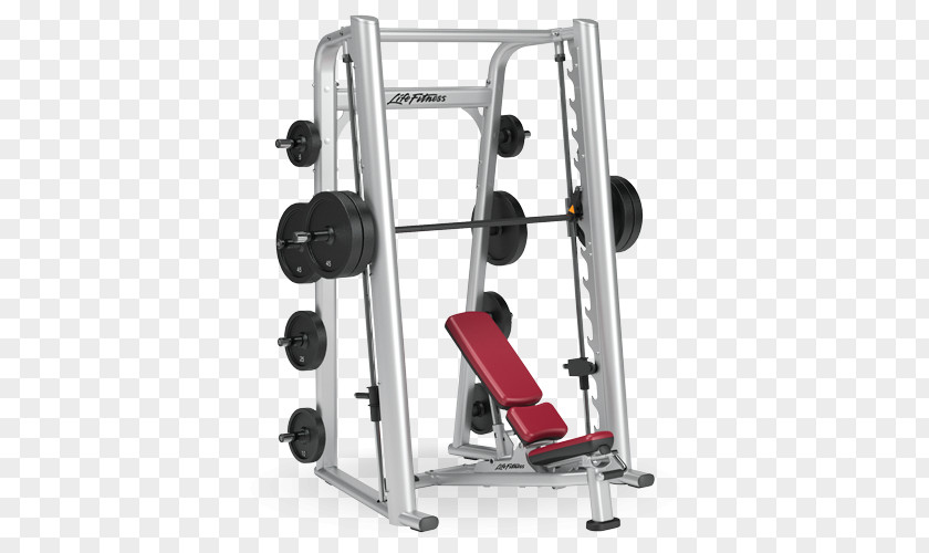 Fitness Equipment Smith Machine Bench Life Weight Training Exercise PNG