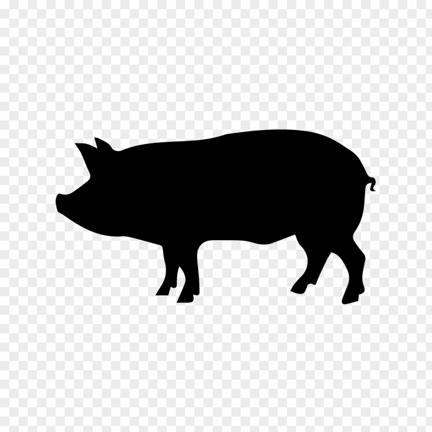 Pig Silhouette Clip Art PNG