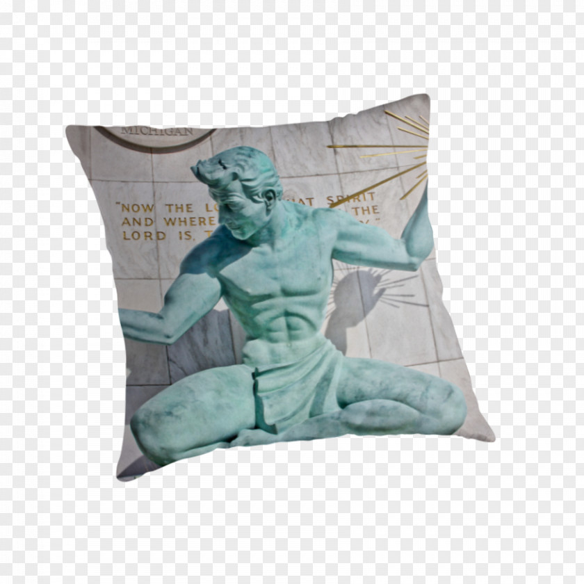 Throw Rubbish Pillows Cushion Turquoise PNG