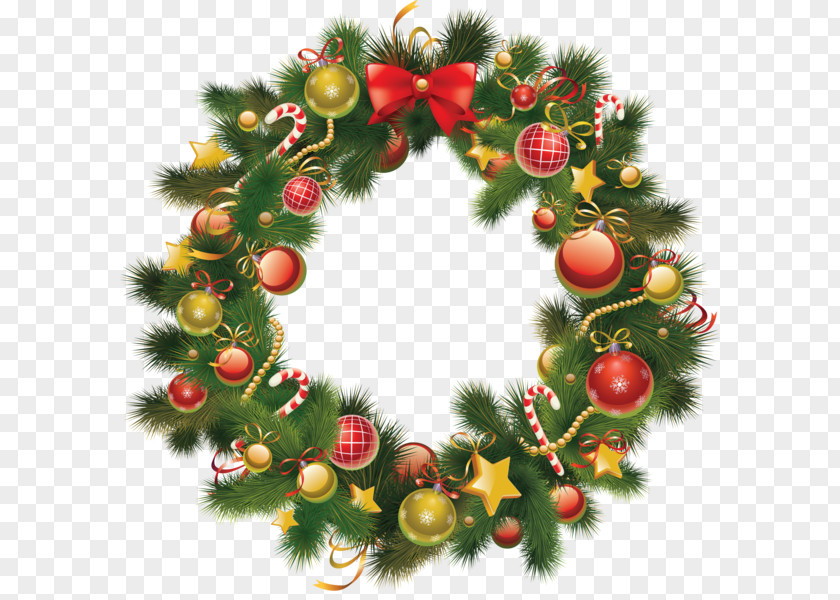 Christmas Wreath Holiday Clip Art PNG